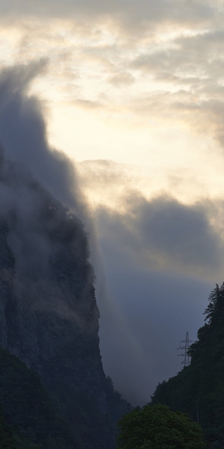 Schlucht bei St. Antönien (Foto: Graubünden Ferien / Stefan Schlumpf) Schlucht bei St. Antönien