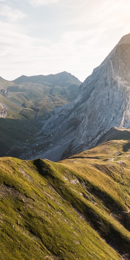 Das Caveljoch auf dem Prättigauer Höhenweg